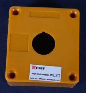 EKF Корпус КП101 пластиковый 1 кнопки белый  (1/5)
