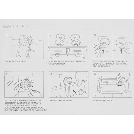 Полка  NA2569 пластиковая на присосках 30см