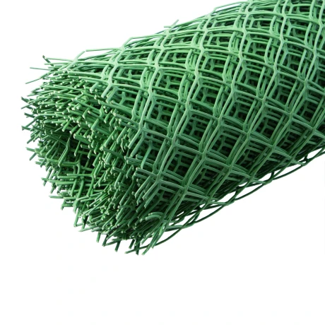 Решетка заборная в рулоне, облегченная, 1.5 х 25 м, ячейка 70 х 70 мм, пластиковая, зеленая,