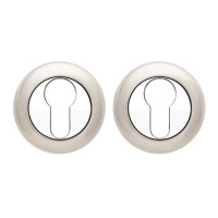 Накладка под цилиндр DP-C-14-NIS (матовый никель) Круглая CODE DECO  (1пара)  \10 (200)