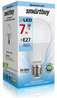 SmartBuy ЛОН A60 E27 7W(650lm) 4000K 4K 110x60 SBL-A60-07-40K-E27-N
