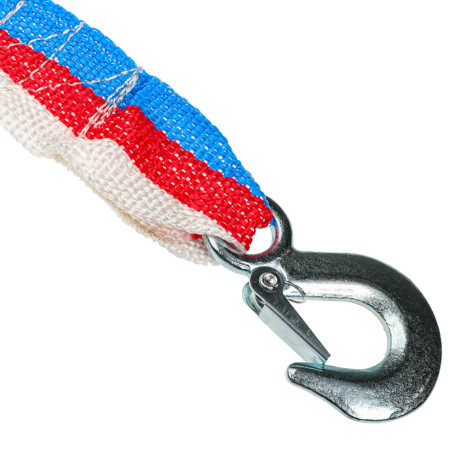 ЕРМАК / NG Трос-ремень буксировочный 5,0 т,  в пакете, c крюками, длина 5м