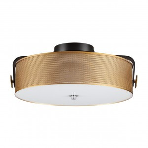 LUMION 6597/40L LEDIO LN25 черн/античная латунь мет./мет., стекло люстра LED 40W 4000К 220V DRUMY