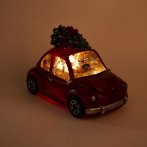 Фигура новогодняя св/д B52 "CHRISTMAS CAR", машина со снегов. и елкой, 108x108x225мм, 4,5/220V