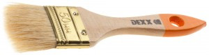Кисть флейцевая DEXX "ПРАКТИК", дерев ручка, натуральная щетина, индивид упаковка, 50мм (20!!!)