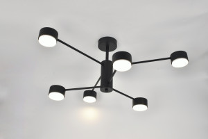 General Люстра 6GX53 50W 650х300 230V черный, металл Стеллар без пульта IP20 662340