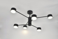 General Люстра 6GX53 50W 650х300 230V черный, металл Стеллар без пульта IP20 662340