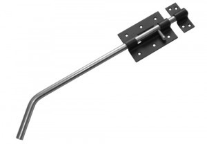 Засов Домарт гаражный ЗГ-400  черный d-13мм10)