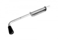 Засов Домарт с пружиной ЗСП-400 мод.5 цинк d-16мм5)