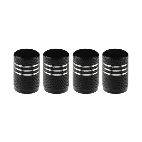 ЕРМАК Набор заглушек ниппеля 4шт. алюминиевый, универсальный, черный