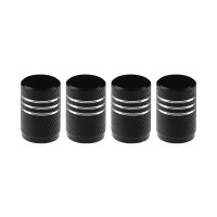 ЕРМАК Набор заглушек ниппеля 4шт. алюминиевый, универсальный, черный