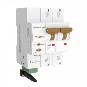 Werkel умный автоматический выключатель ВА 2P 63А 6кА х-ка С W1002P6301