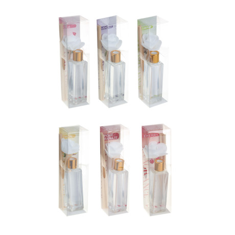 LADECOR Аромадиффузор с декором, 25 мл (гранат, вишня, лимон, лаванда, роза, жасмин)