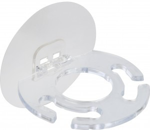 Держатель самоклеящийся для зубной щетки TBH-02, 8,5*8см, пластик (кратность 30!!!) 104949 Рыжий Кот