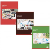 Тетрадь 96л., А4, клетка, обложка мелов. картон, офсет №2 60 г/м, &quot;Офисная классика&quot;, STAFF, 403073