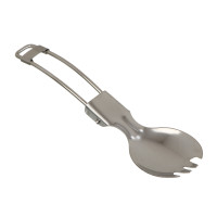 РУССО ТУРИСТО Ложка-вилка, складная, туристическая, нерж. сталь 304
