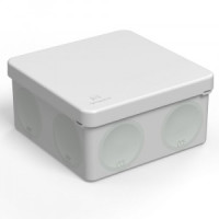 Промрукав кор. распред. двухкомп. ОУ 100х100х50 8гермов.(мягк.мембр)HF, СЕРАЯ 66шт! IP66 60-0300