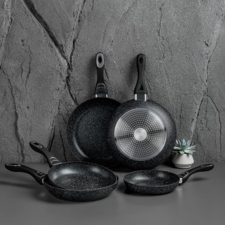 SATOSHI Танто Сковорода литая d20см, антипригарное покрытие Мрамор, индукция