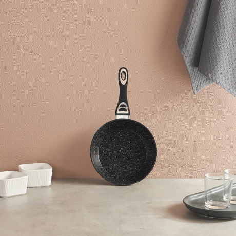 SATOSHI Танто Сковорода литая d20см, антипригарное покрытие Мрамор, индукция