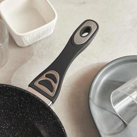 SATOSHI Танто Сковорода литая d20см, антипригарное покрытие Мрамор, индукция