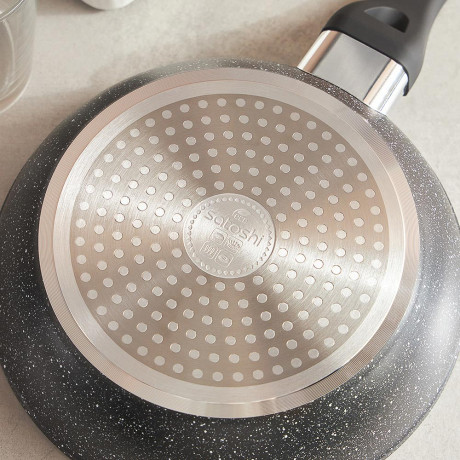 SATOSHI Танто Сковорода литая d20см, антипригарное покрытие Мрамор, индукция