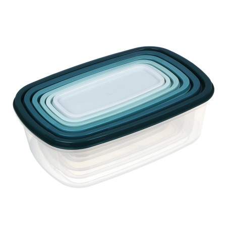 Набор контейнеров 6шт, 22x15,5x7,5см, полипропилен