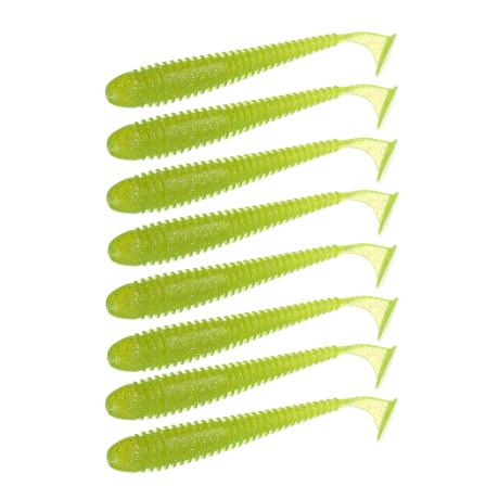 KAIDA Приманка силиконовая ТВИСТЕР 3,5", 9см, 4гр, HT004, 7шт