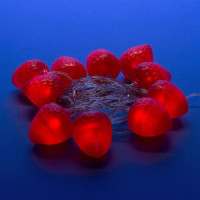 Гирлянда-нить (бат) Клубника 10LED красн 4м. (2xAA н/к) ULD-S0400-010/STB/2AA STRAWBERRY IP20 Uniel