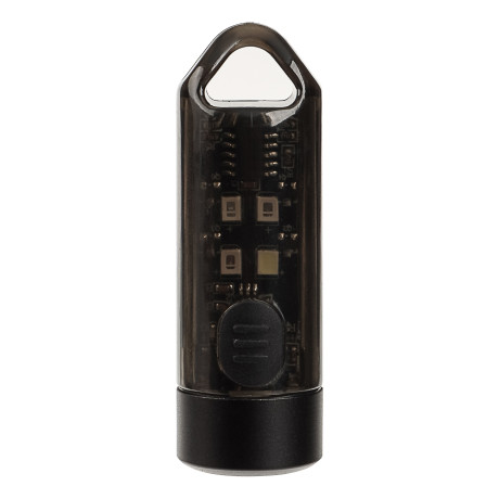 ЕРМАК Фонарик мини на карабине, XPG + 4 LED, 7 режимов,ультрафиолет, 160мАч,Type C, красный свет