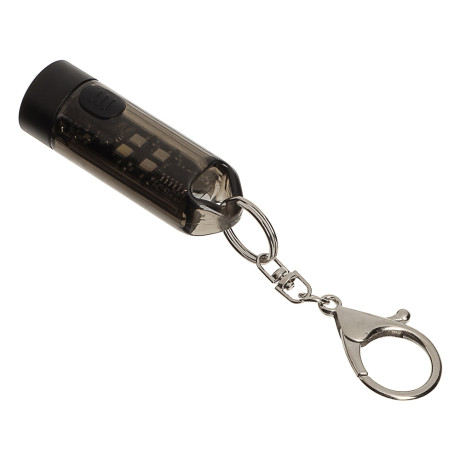 ЕРМАК Фонарик мини на карабине, XPG + 4 LED, 7 режимов,ультрафиолет, 160мАч,Type C, красный свет