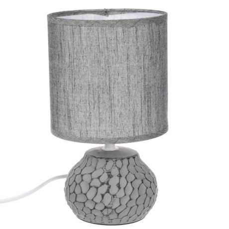 BY Светильник переносной настольный Альмерия, 25 см, Е14, 40 Вт, 230 В, керамика, текстиль, графит