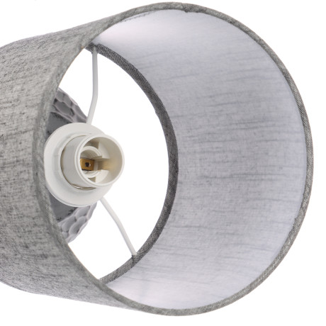 BY Светильник переносной настольный Альмерия, 25 см, Е14, 40 Вт, 230 В, керамика, текстиль, графит