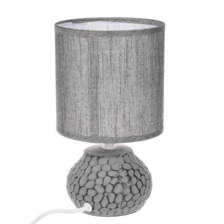 BY Светильник переносной настольный Альмерия, 25 см, Е14, 40 Вт, 230 В, керамика, текстиль, графит