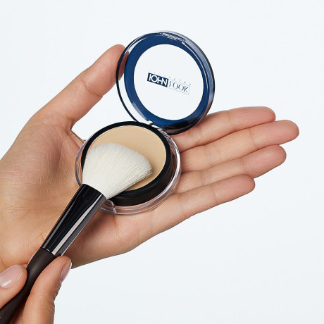 ЮНИLOOK Кисть для контура, скошенная, натуральный ворс, дерево, металл, 17,5см