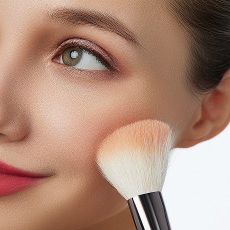 ЮНИLOOK Кисть для контура, скошенная, натуральный ворс, дерево, металл, 17,5см