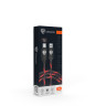BY Кабель для зарядки Армированный Micro USB, 1м, 3А, Быстрая зарядка QC3.0, LED подсветка красная