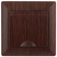 ЭРА Intro Solo роз.СУ 1 мест земля  крыш., 16А, 250В, IP20, венге 4-203-10 4096