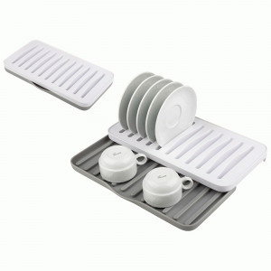 Сушилка д/посуды складная IDEA 35,5*20*3,5см, полистирол 109744 Рыжий кот