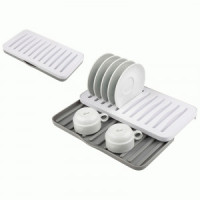 Сушилка д/посуды складная IDEA 35,5*20*3,5см, полистирол 109744 Рыжий кот