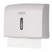 Диспенсер для полотенец ЛАЙМА PROFESSIONAL ECONOMY (H2), Interfold, белый, ABS пластик, 605049