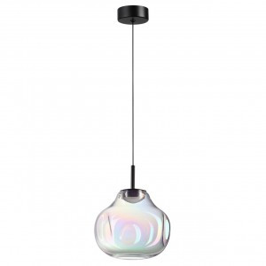 ODEON LIGHT 5097/4LB PENDANT ODL25 421 черн./бензиновый/мет./стекло Подвес LED 4W 4000K 388lm VASO