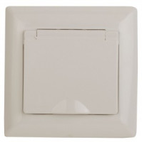 ЭРА Intro Solo роз. СУ 1 мест. земля крышка, 16А, сл.кость 4-203-02 53658