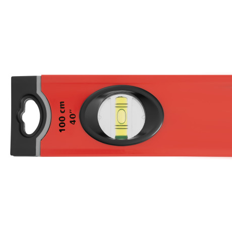 Уровень алюминиевый, 1000 мм, 3 глазка, ударопрочные заглушки, двухкомпонентные ручки Matrix ProFI