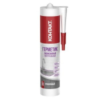 Герметик КОНТАКТ силикон. 280мл, нейтр., прозрачный, арт.24498