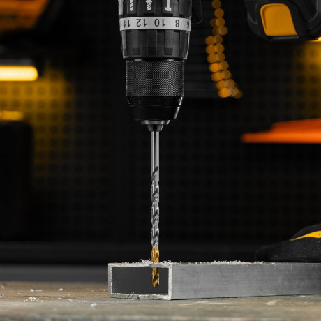 Сверло спиральное по металлу 5,5 х 139 мм, Р6М5, Golden Tip, удлиненное Denzel