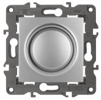 ЭРА 14 Elegance мех. диммера СУ поворотно-нажимной, 400ВА 230В, алюминий 14-4101-03 автоклеммы 4452