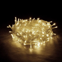 VEGAS Гирлянда "Занавес" 192 теплых LED ламп (36 миг), прозр.провод, 6 нитей, 1*4м, таймер , удлин