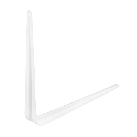 Кронштейн угловой с ребром, 350 х 400 мм, белый Сибртех