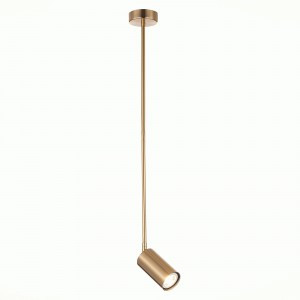 ST LUCE св-к подвесной св/д 5W GU10 4000K 470x80x770 Латунь/Латунь IP20 SL1206.303.01