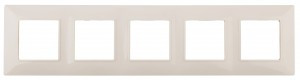 ЭРА 14 Elegance рамка СУ 5 мест., сл.кость 14-5005-02 4988